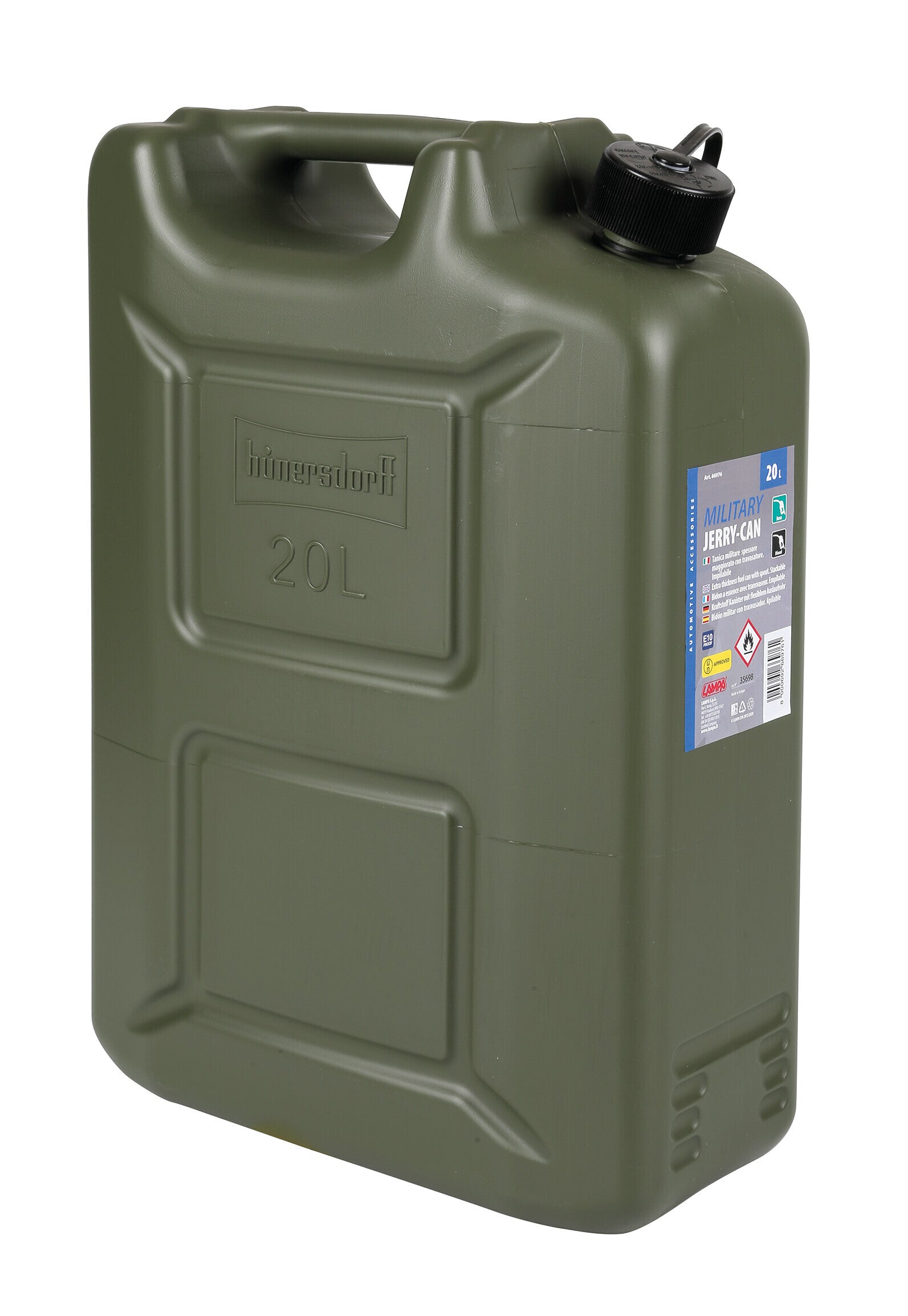Tanica carburante in polietilene, modello militare - 20 L
