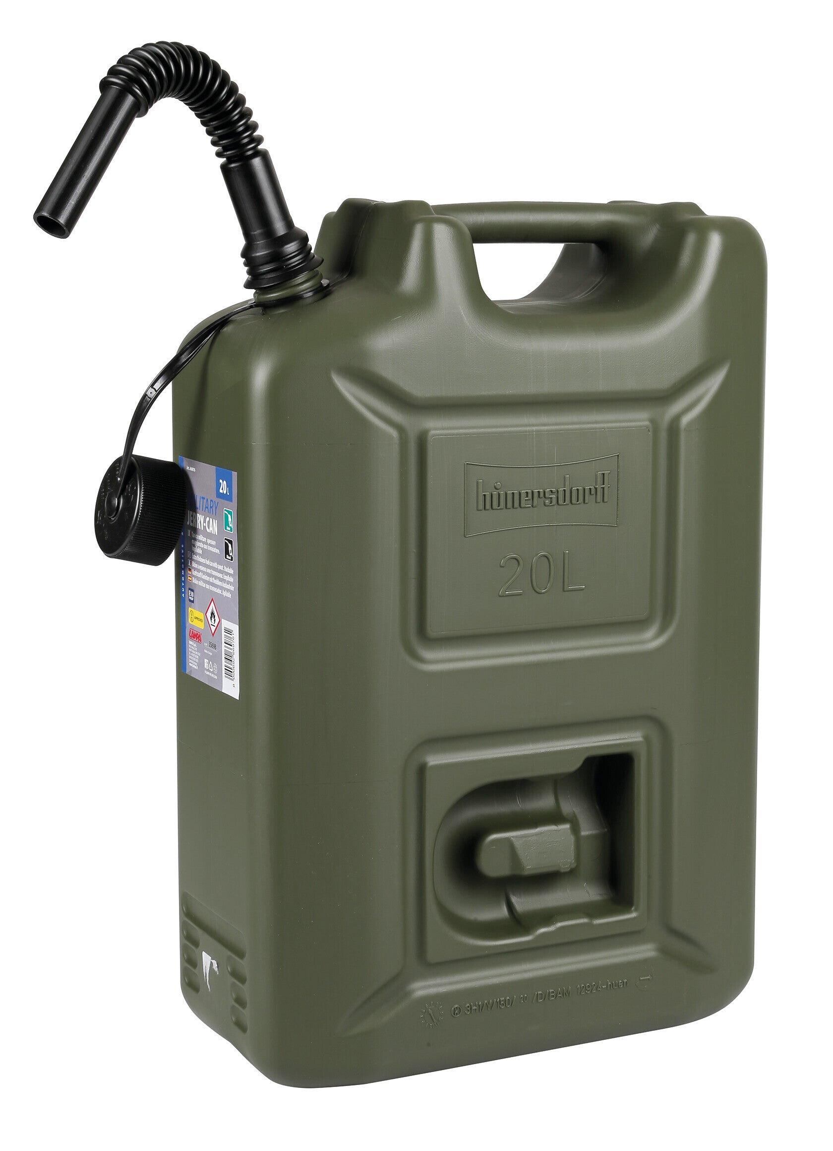 Tanica carburante in polietilene, modello militare - 20 L