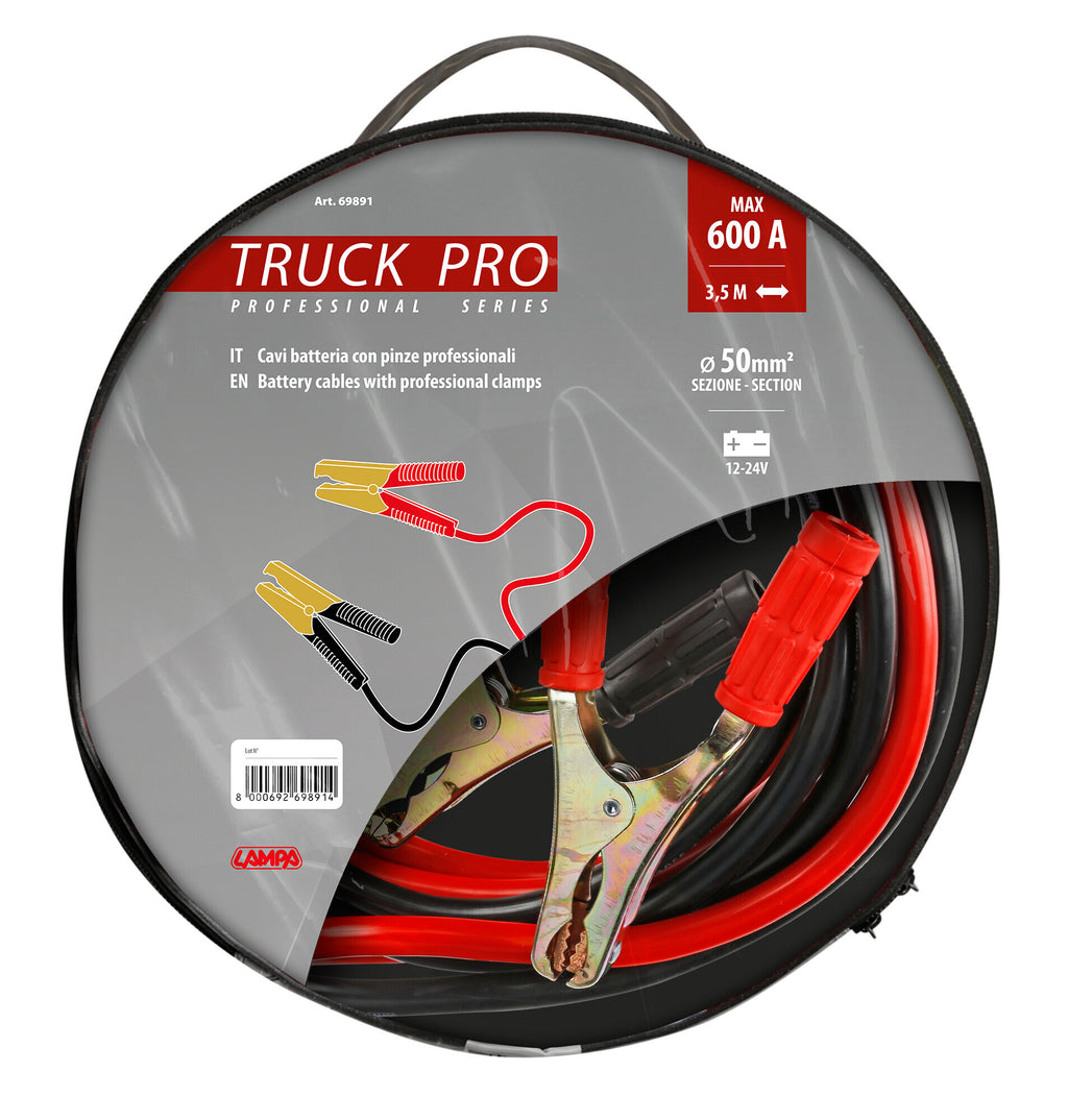 Cavi Batteria Truck-Pro - 350 cm - 600 A - 50 mm²
