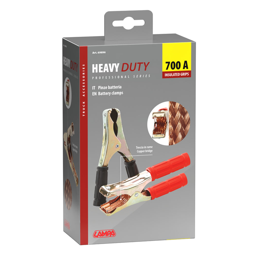 Heavy-Duty, pinze batteria - 19 cm - 700A