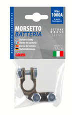 Morsetto batteria pesante; fissaggio cavo a piastrina - max cavo Ø 70 mm² - Polo negativo