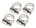 Fascette stringitubo in acciaio inox - set 4 pz - ↔ 8 mm - Ø 8-12 mm