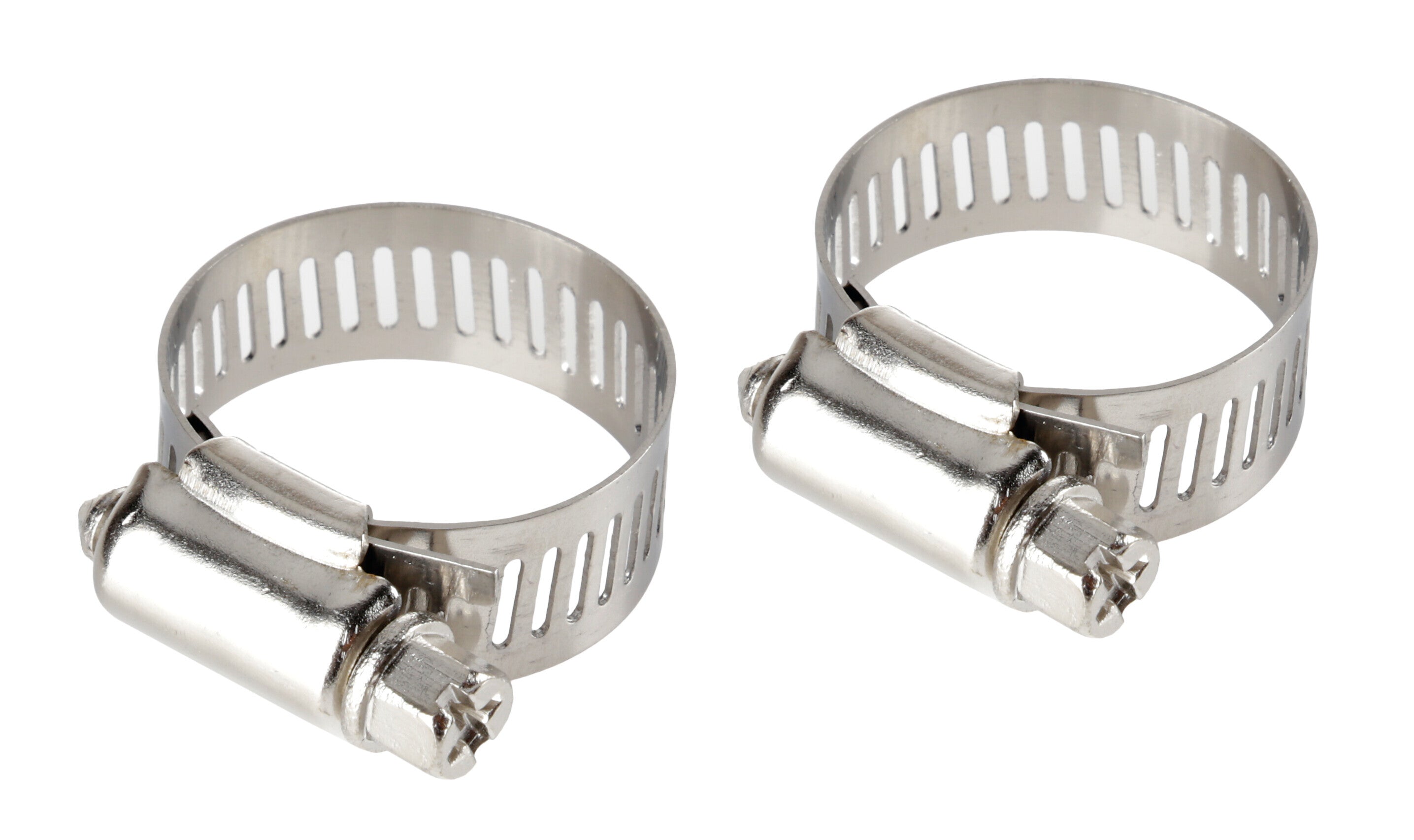 Fascette stringitubo in acciaio inox - set 2 pz - ↔ 12 mm - Ø 13-23 mm