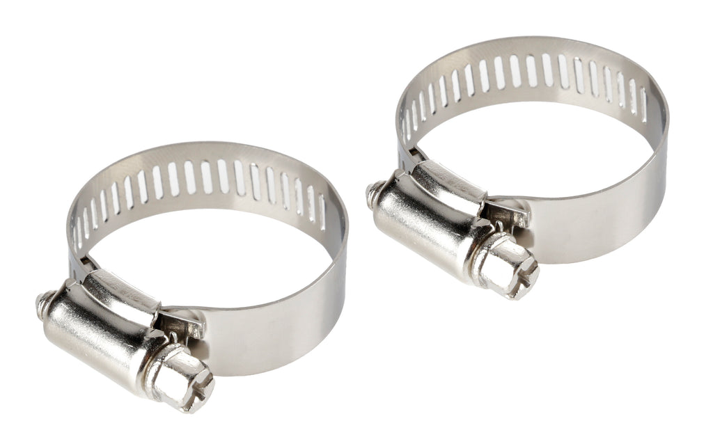 Fascette stringitubo in acciaio inox - set 2 pz - ↔ 12 mm - Ø 21-38 mm