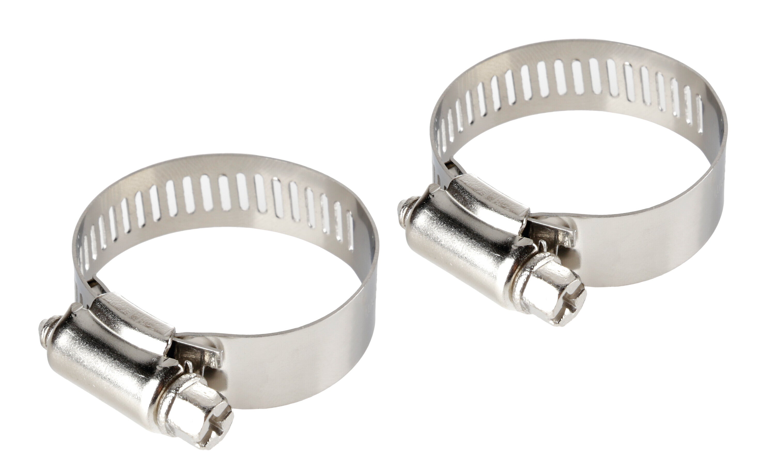 Fascette stringitubo in acciaio inox - set 2 pz - ↔ 12 mm - Ø 21-38 mm