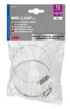 Fascette stringitubo in acciaio inox - set 2 pz - ↔ 12 mm - Ø 52-76 mm