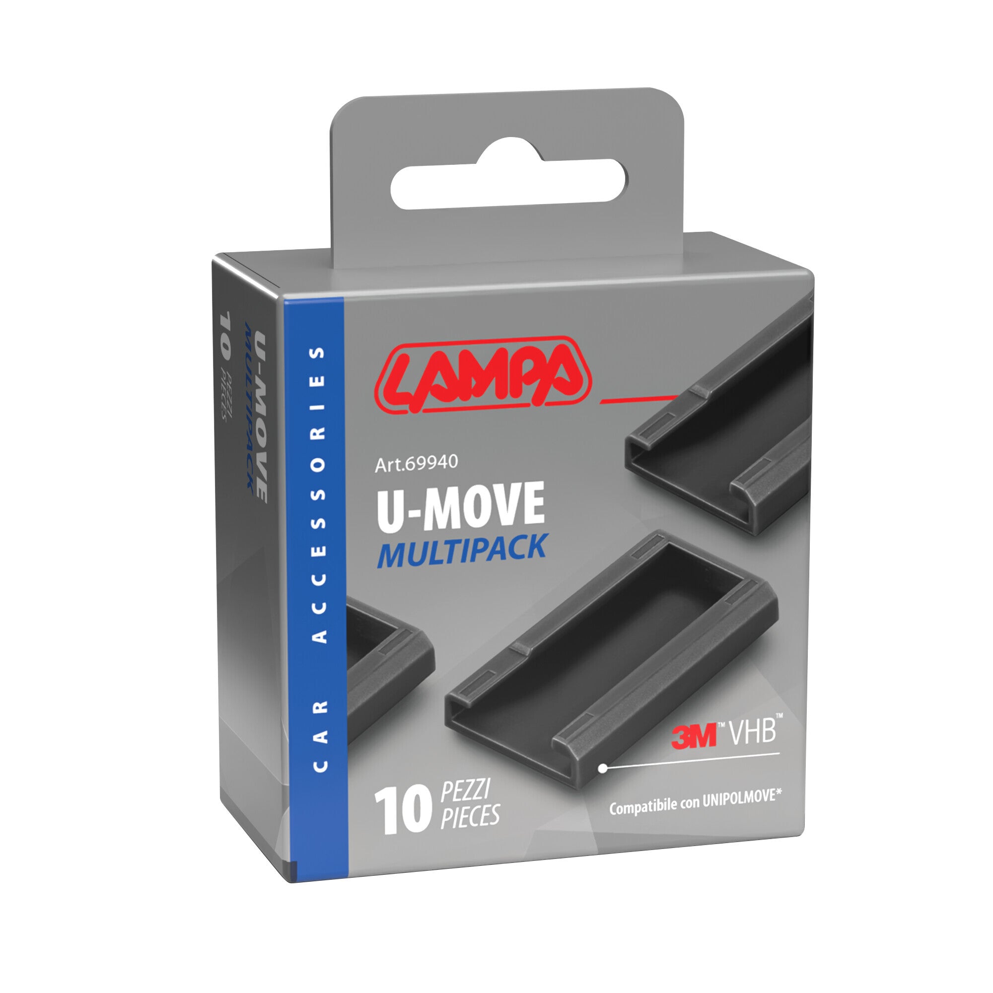 Clip adesiva compatibile con U-Move - Set 10 pz