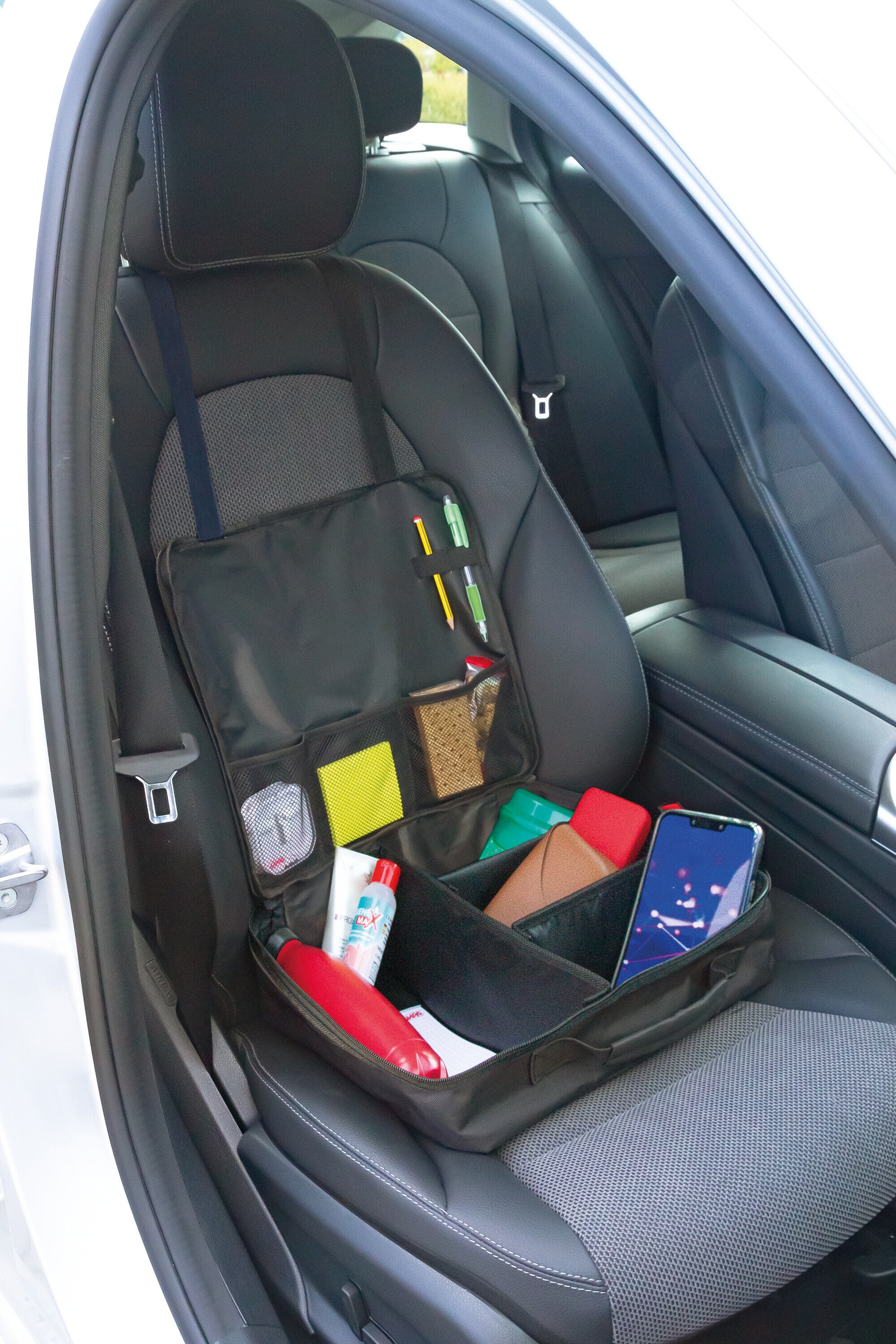 Organizer portatile 2 in 1 per sedili