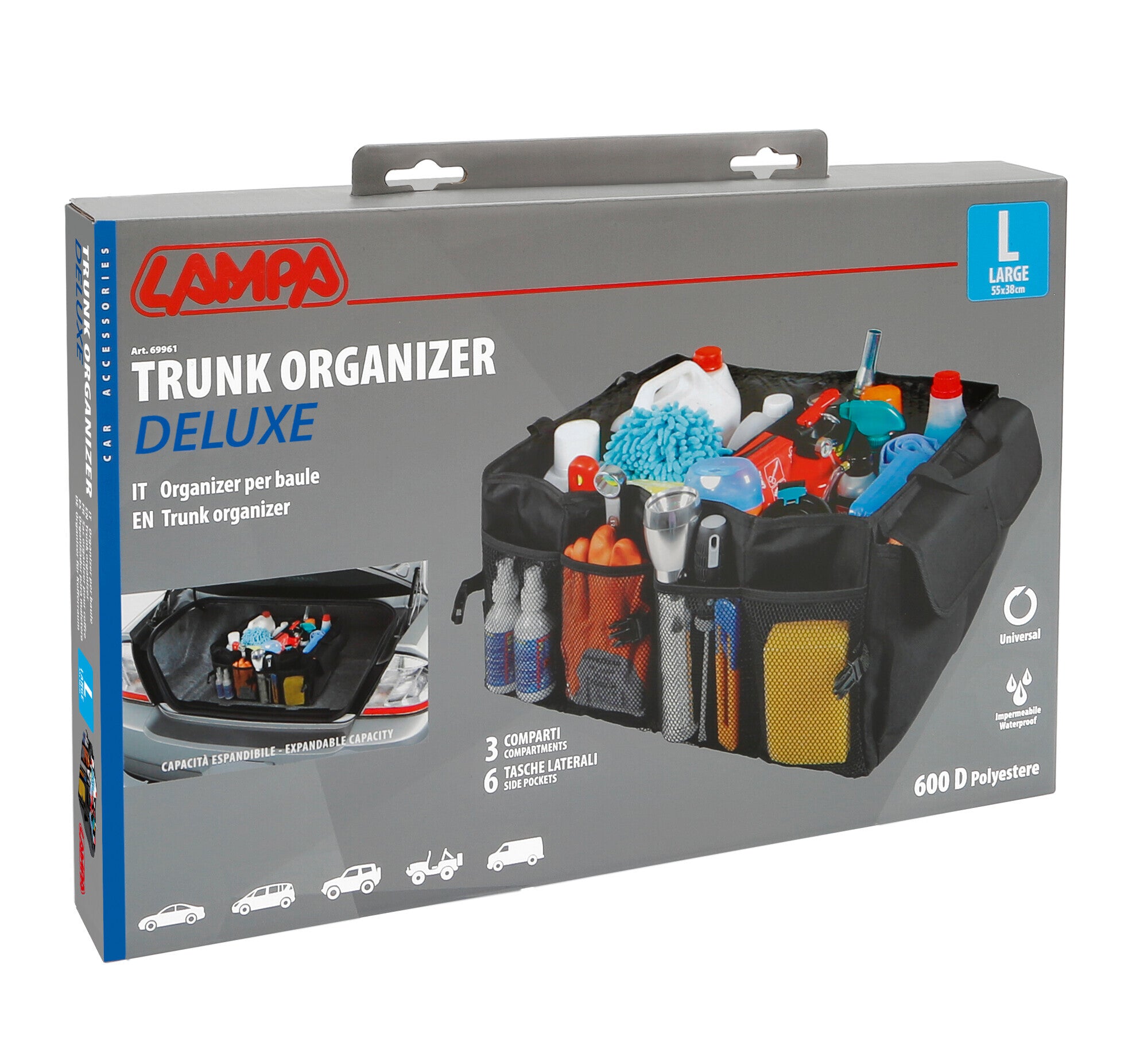 Organizer Deluxe per baule - L