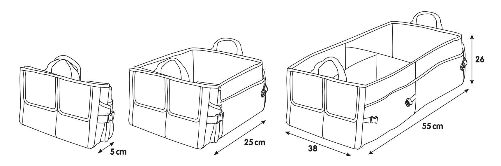Organizer Deluxe per baule - L