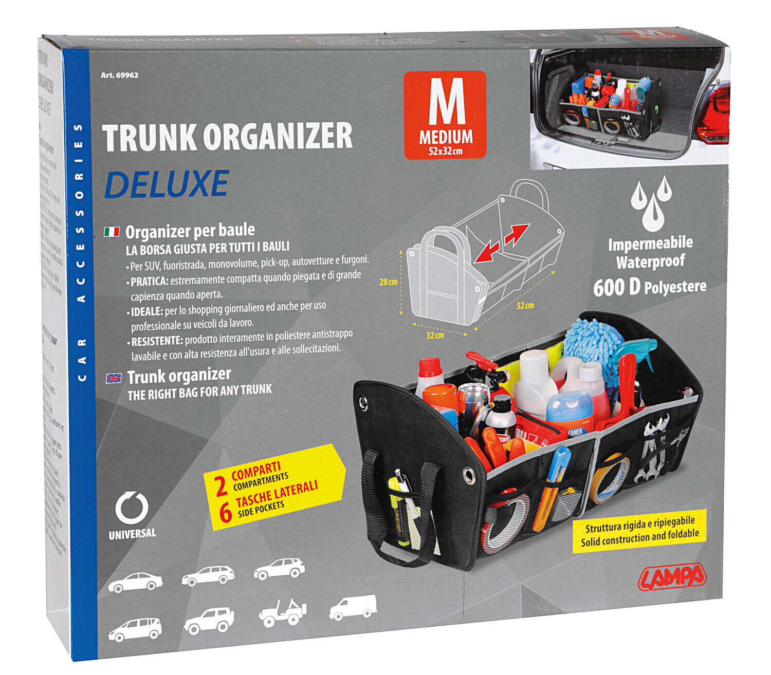 Organizer Deluxe per baule - M