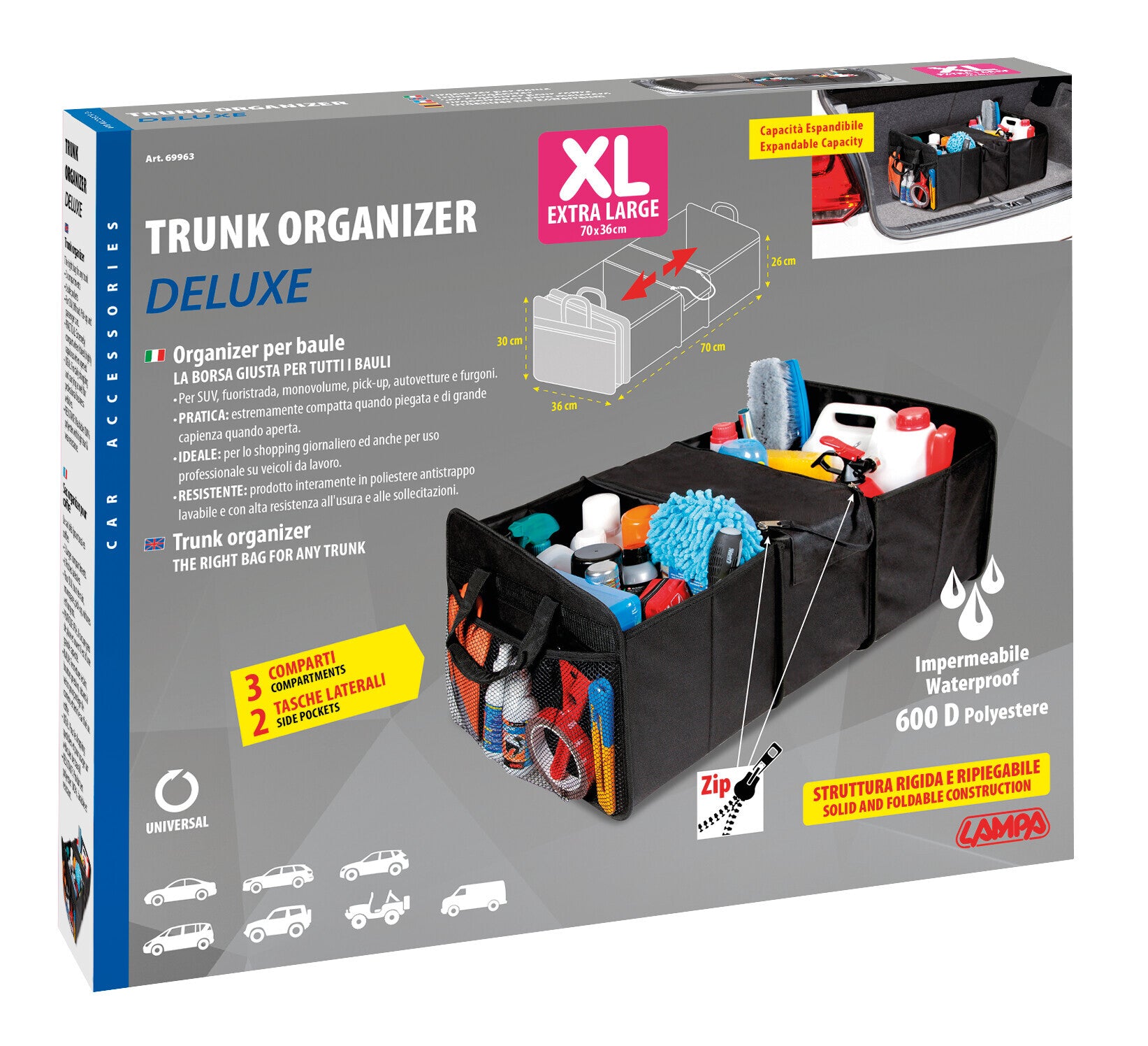 Organizer Deluxe per baule - XL