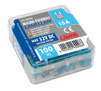 Set 100 micro fusibili lamellari, 12/32V - 15A