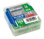 Set 100 micro fusibili lamellari, 12/32V - 30A