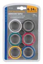 Nastri adesivi isolanti in pvc standard, set 6 pz