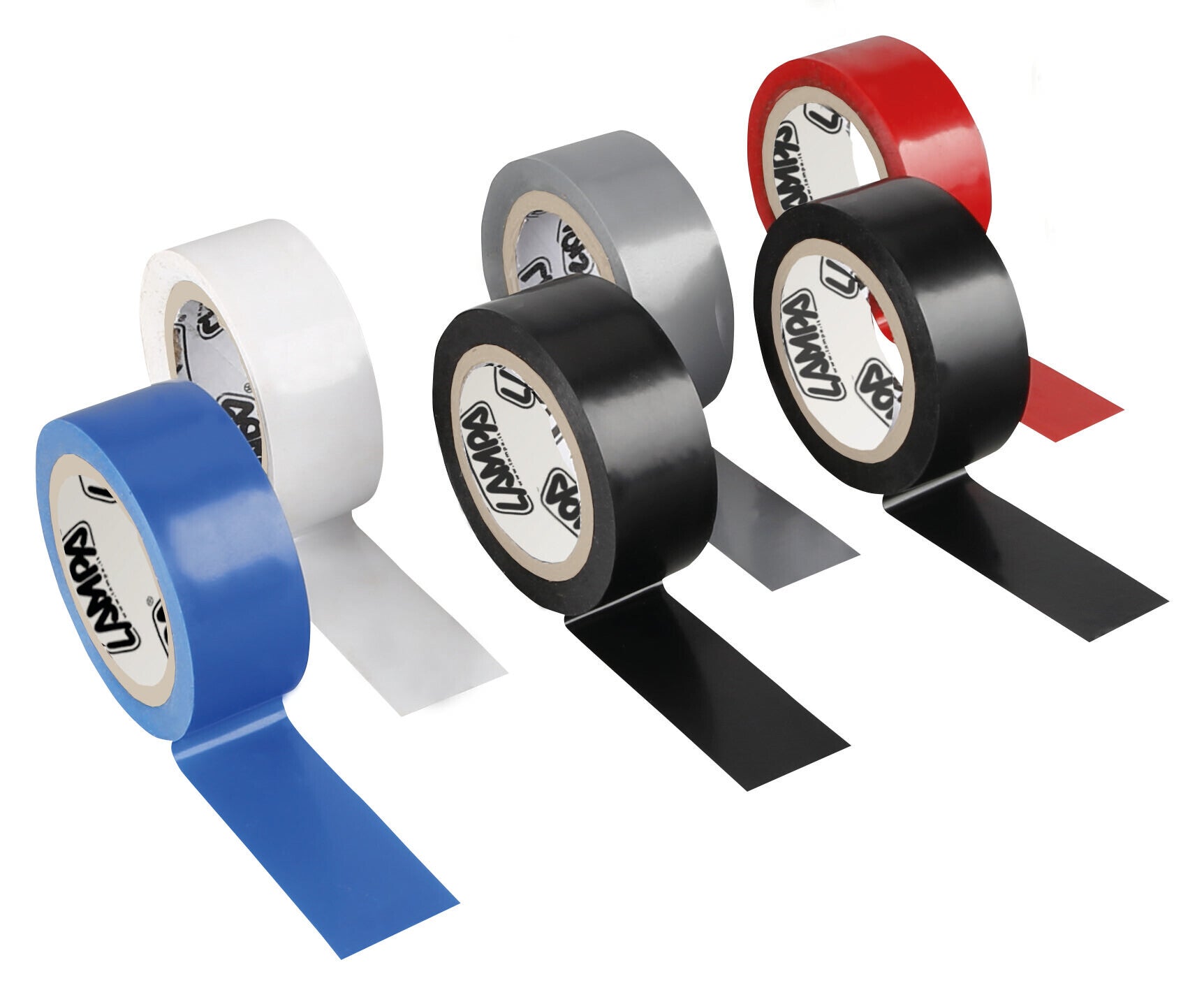 Nastri isolanti adesivi in PVC plastificato, set 6 pz