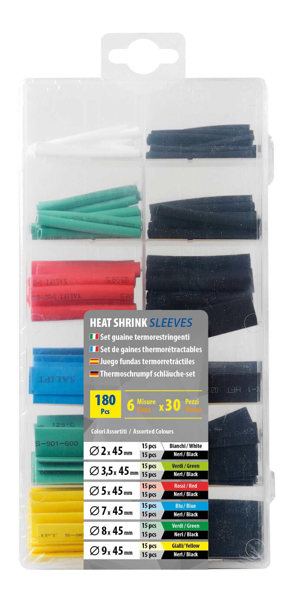 Guaine termorestringenti, set 180 pz