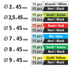 Guaine termorestringenti, set 180 pz