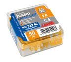 Confezione 50 fusibili lamellari, 12/32V - 5A