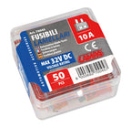 Confezione 50 fusibili lamellari, 12/32V - 10A