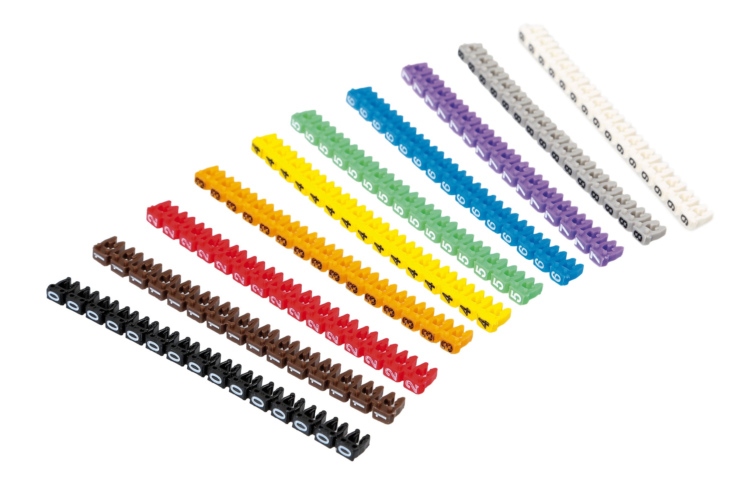 Segnacavi colorati, set 150 pz