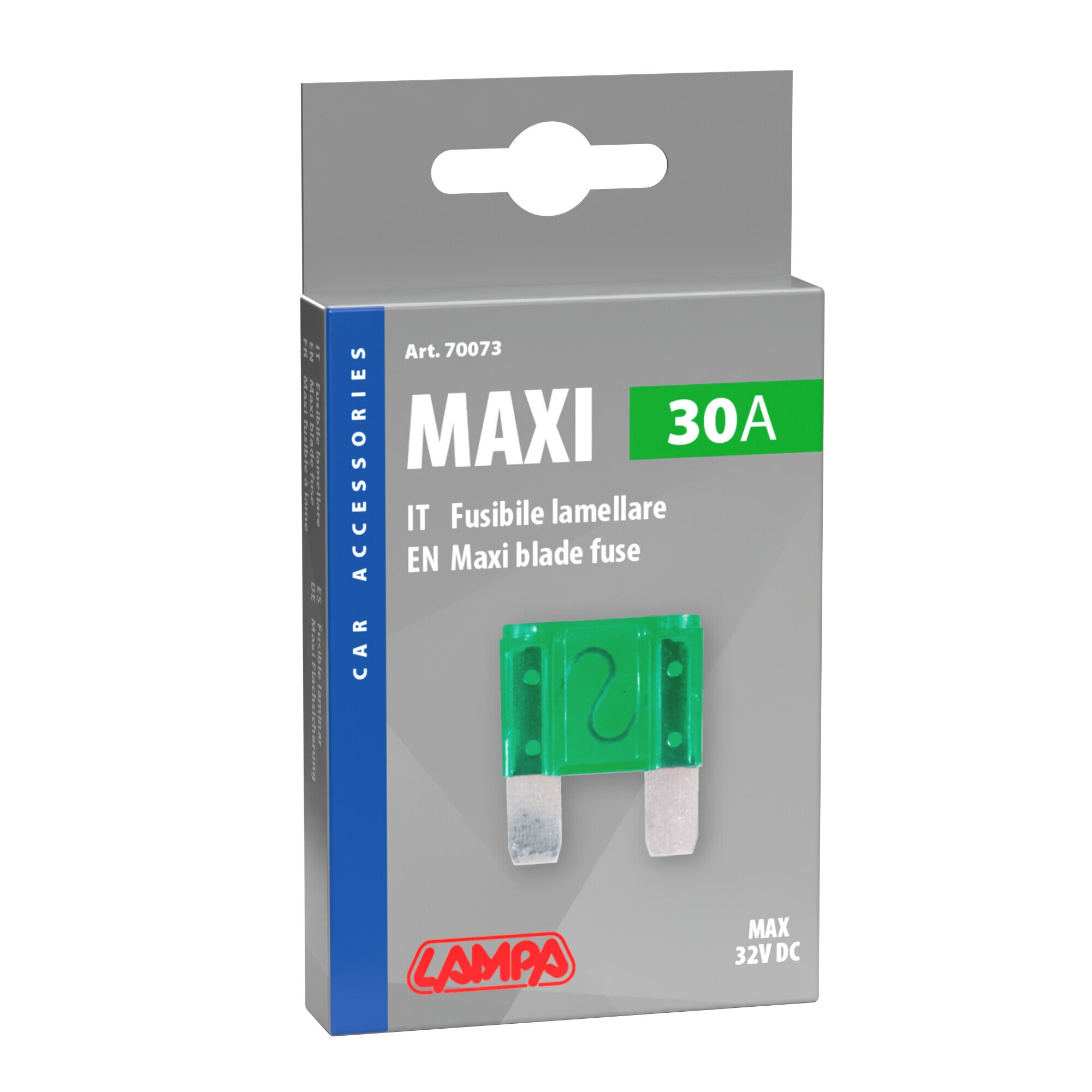Fusibile lamellare Maxi, 12/32V - 30A