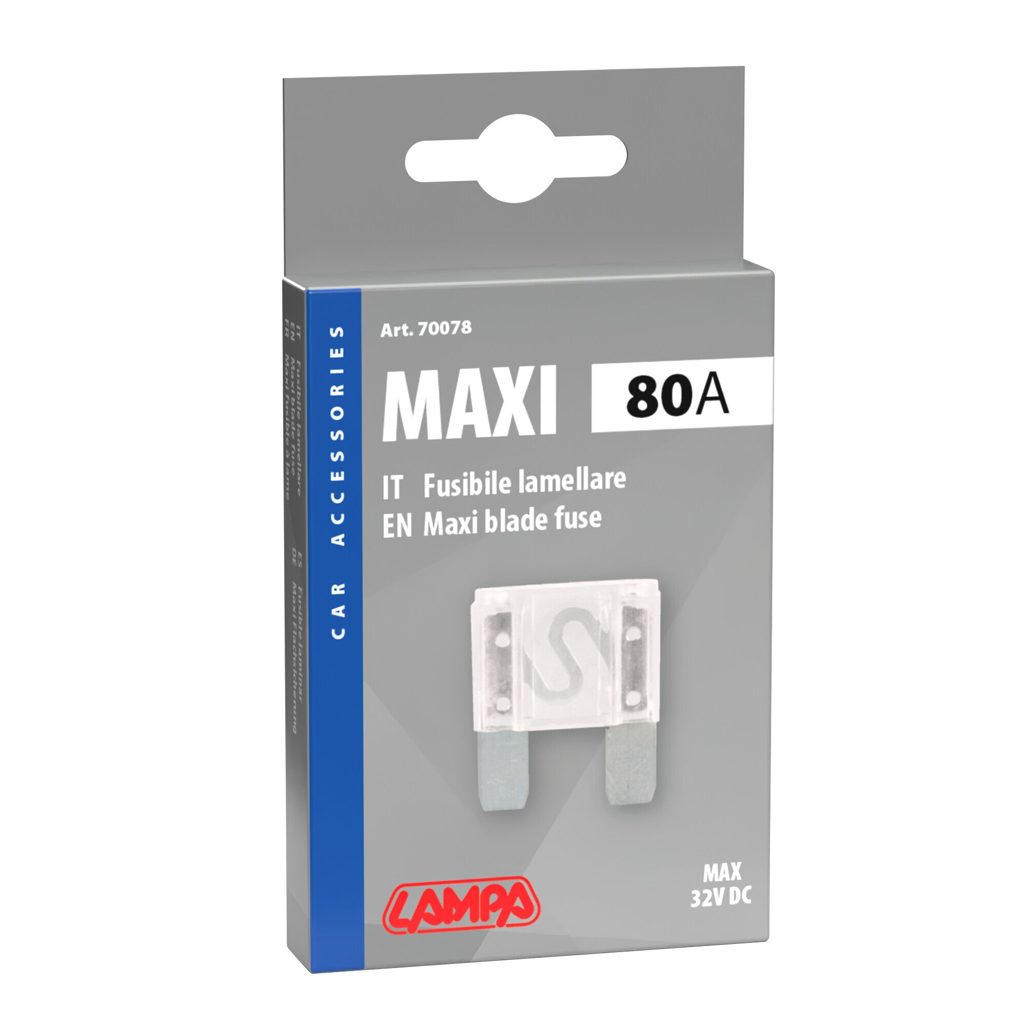 Fusibile lamellare Maxi, 12/32V - 80A