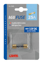 Fusibile AGU in vetro, 12/32V - 25A