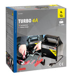 Turbo 4 A, caricabatteria 12V