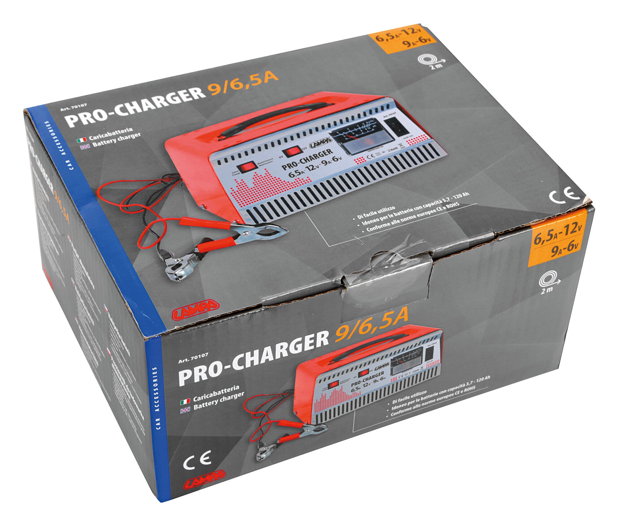 Pro-Charger, caricabatteria 6/12V - 9/6,5A