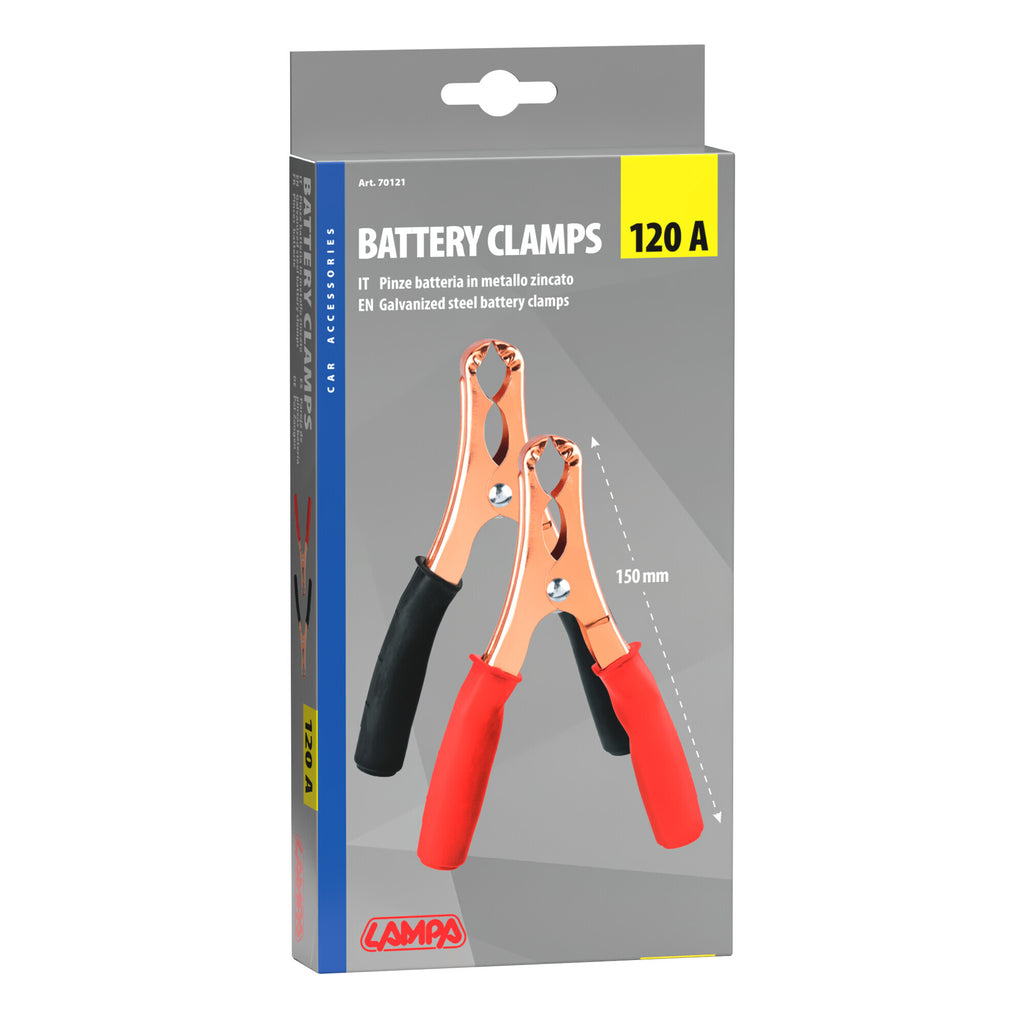 Coppia pinze batteria - 15 cm - 120A
