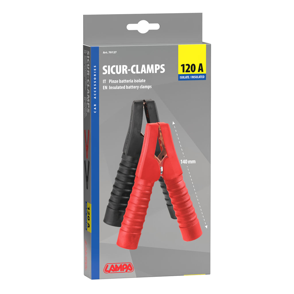 Sicur-Clamp pinze batteria isolate - 14 cm - 120A