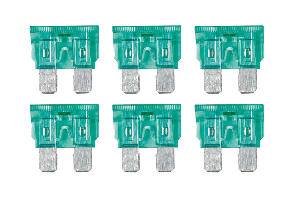 Smart Led, set 6 fusibili lamellari con spia a led, 12/32V - 30A