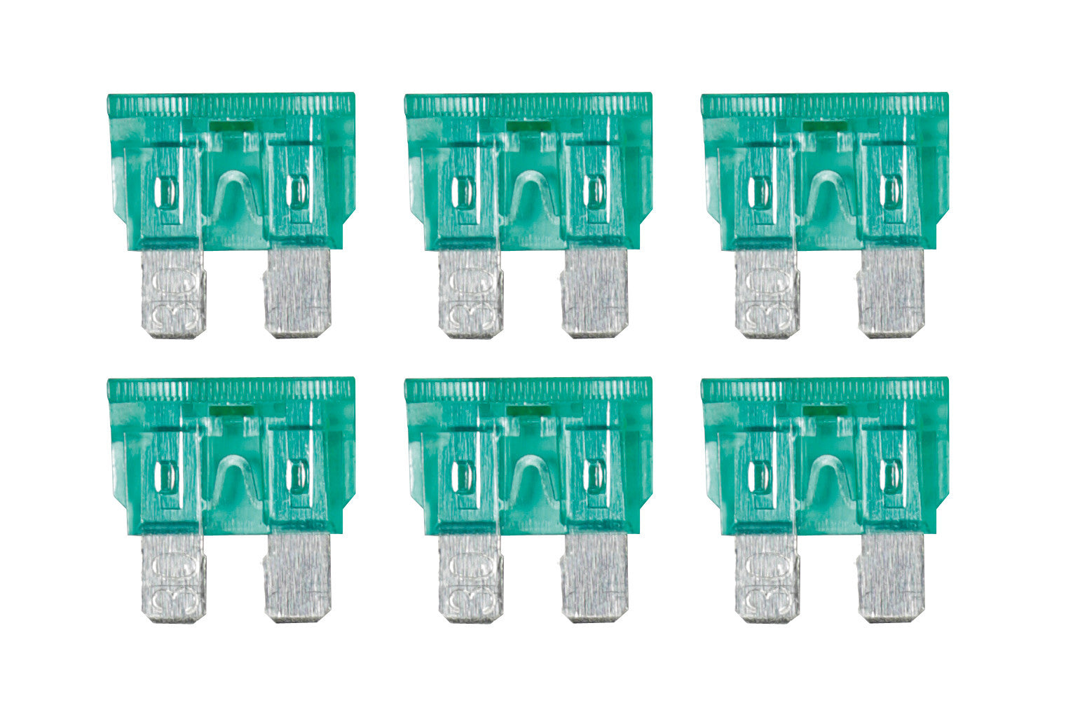 Smart Led, set 6 fusibili lamellari con spia a led, 12/32V - 30A