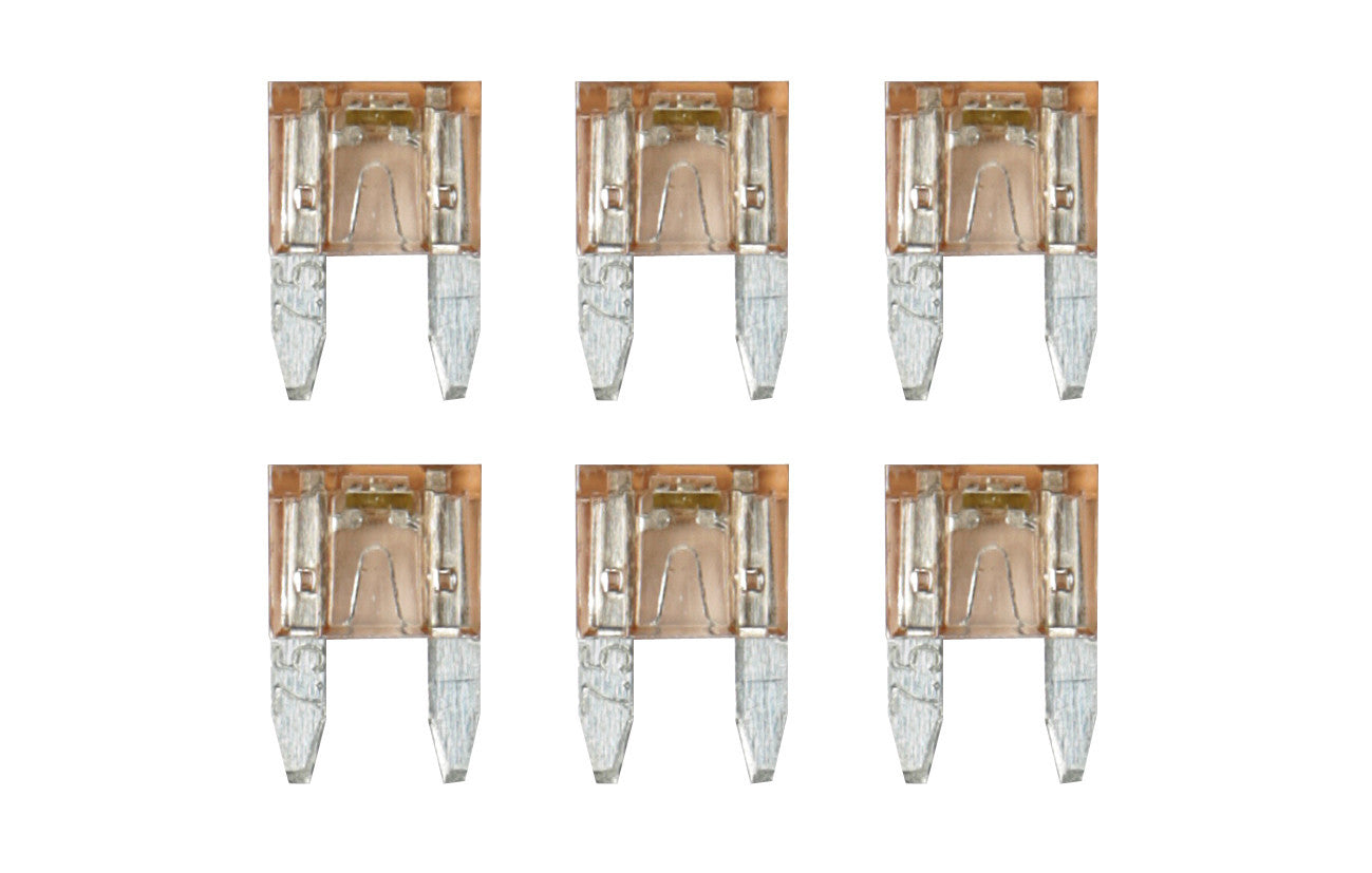 Smart Led, set 6 micro-fusibili lamellari con spia a led, 12/32V - 7,5A