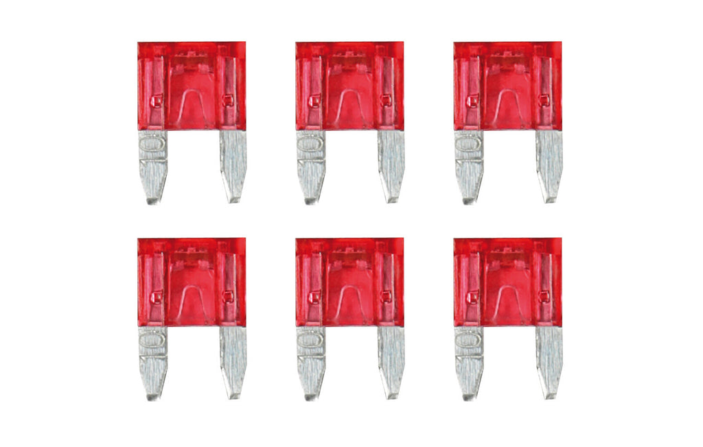 Smart Led, set 6 micro-fusibili lamellari con spia a led, 12/32V - 10A