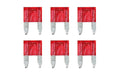 Smart Led, set 6 micro-fusibili lamellari con spia a led, 12/32V - 10A