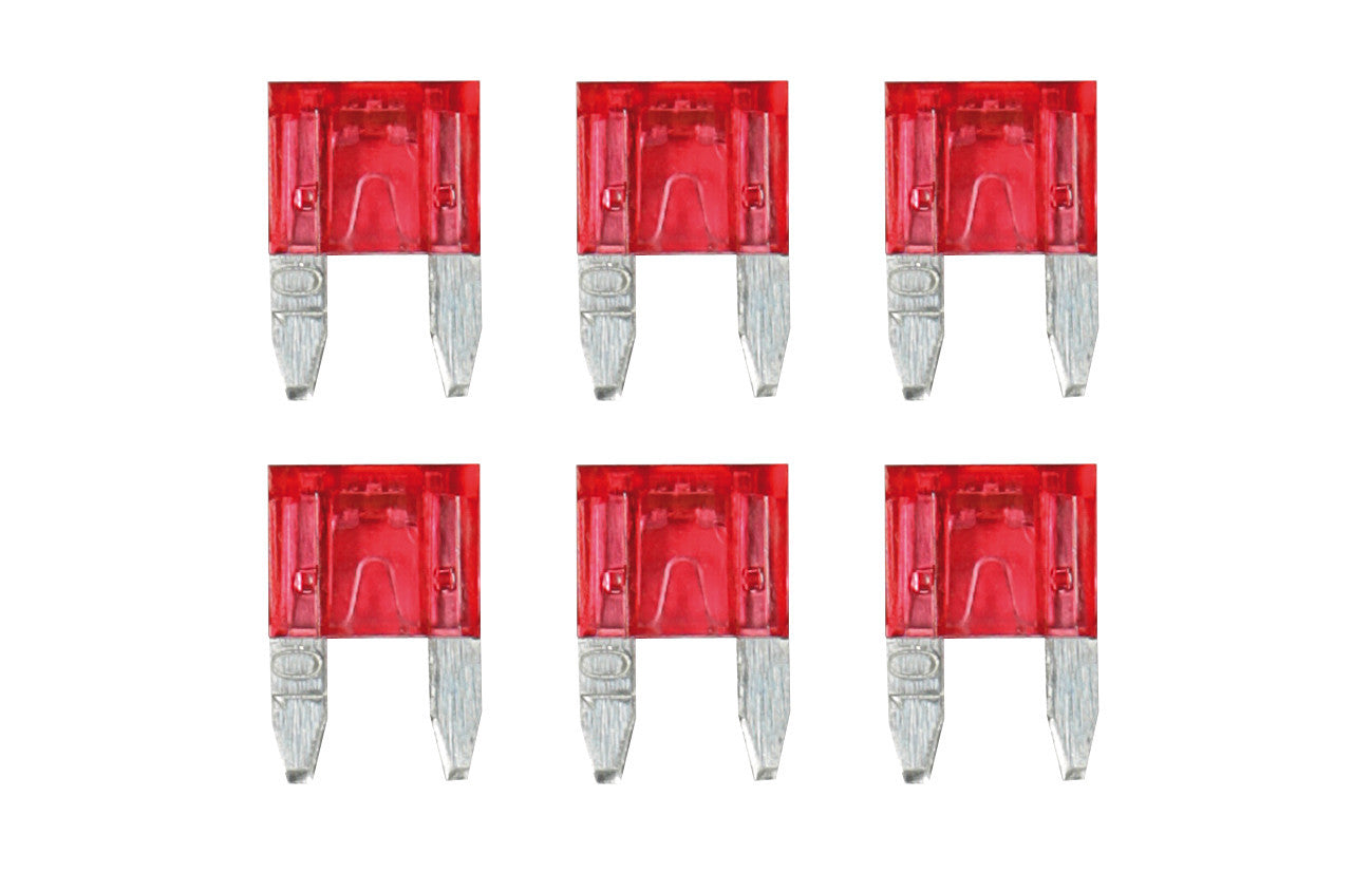 Smart Led, set 6 micro-fusibili lamellari con spia a led, 12/32V - 10A