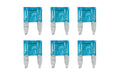 Smart Led, set 6 micro-fusibili lamellari con spia a led, 12/32V - 15A