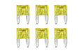 Smart Led, set 6 micro-fusibili lamellari con spia a led, 12/32V - 20A