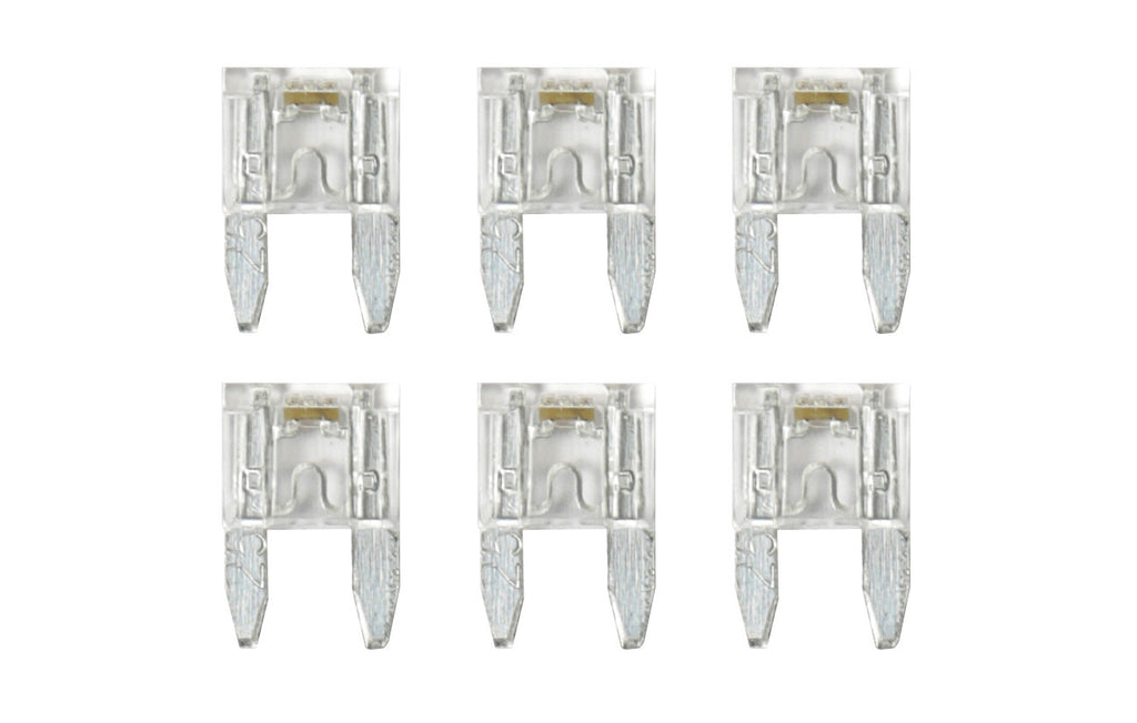 Smart Led, set 6 micro-fusibili lamellari con spia a led, 12/32V - 25A