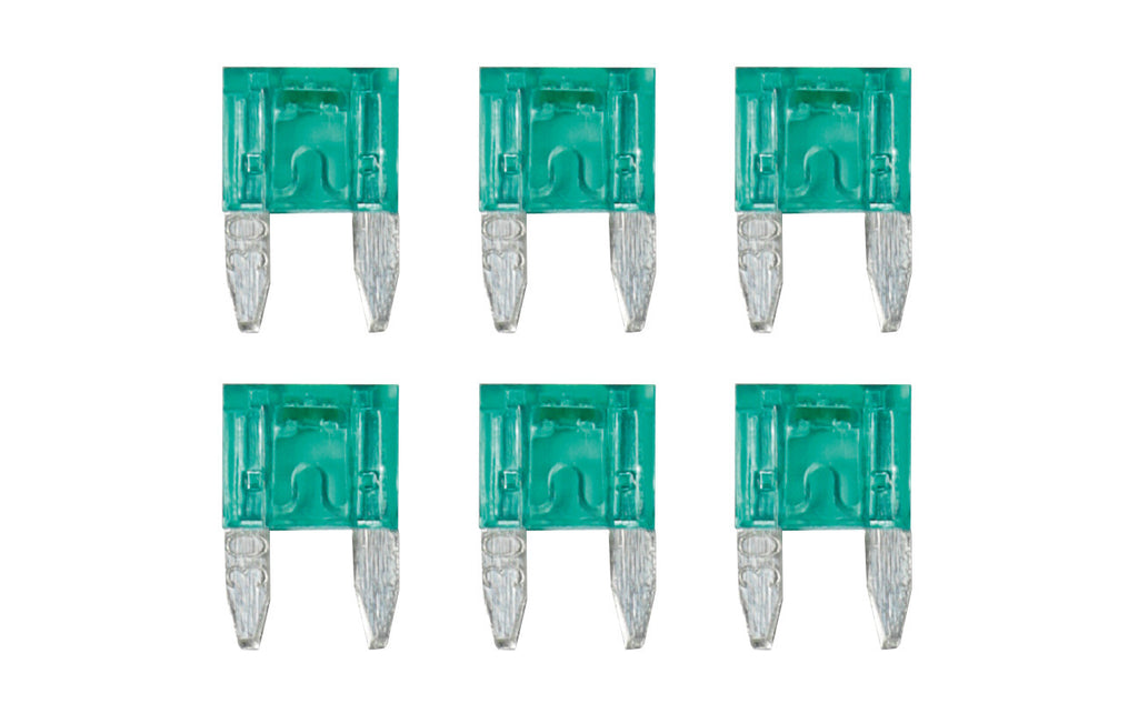 Smart Led, set 6 micro-fusibili lamellari con spia a led, 12/32V - 30A