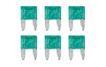 Smart Led, set 6 micro-fusibili lamellari con spia a led, 12/32V - 30A