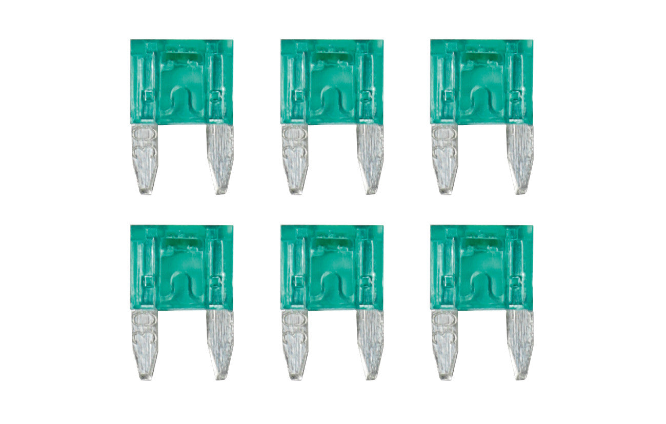 Smart Led, set 6 micro-fusibili lamellari con spia a led, 12/32V - 30A