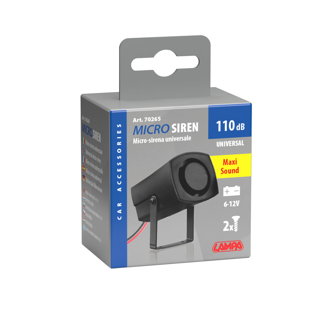 Microsirena universale 6/12V - 110 dB