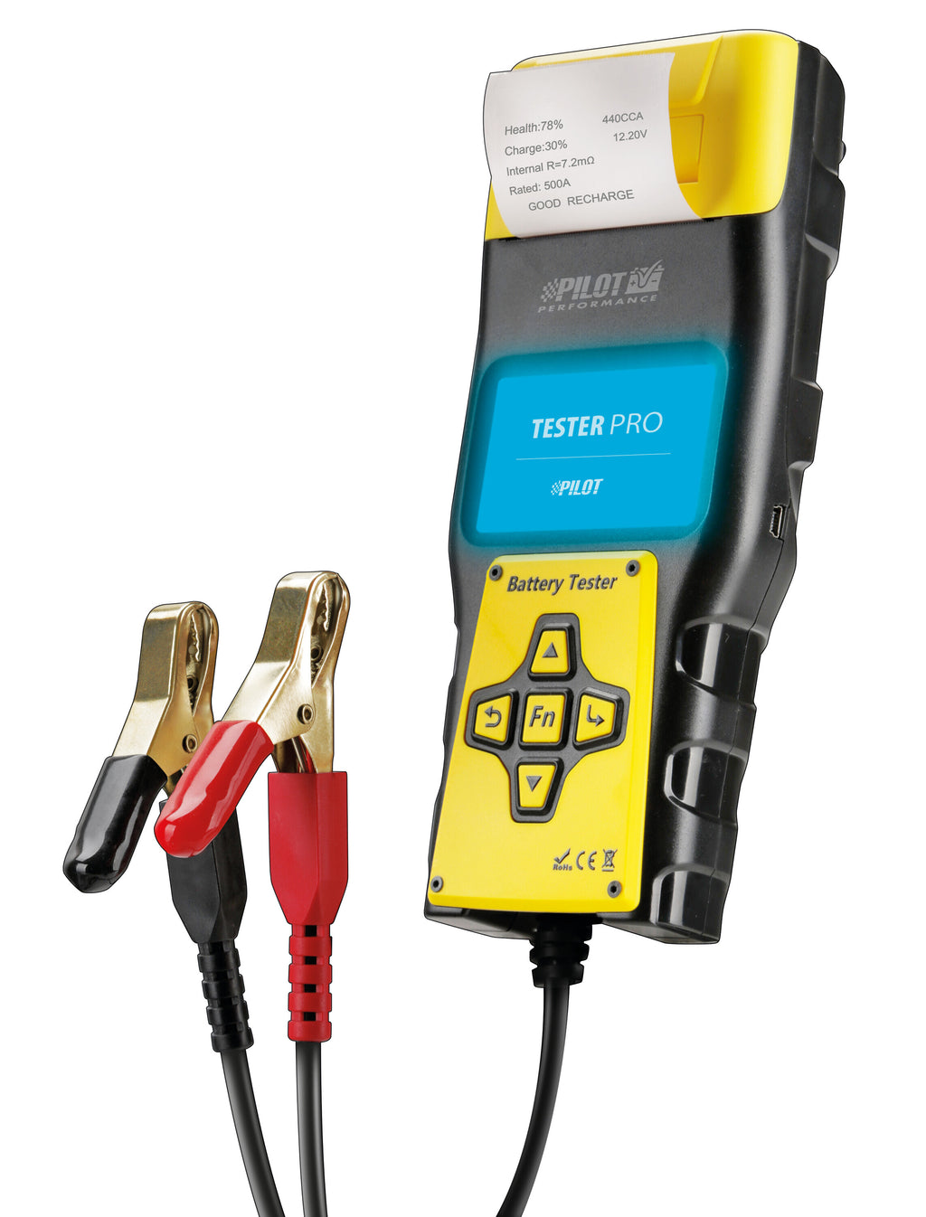 Tester-Pro, tester batterie professionale con stampante termica integrata