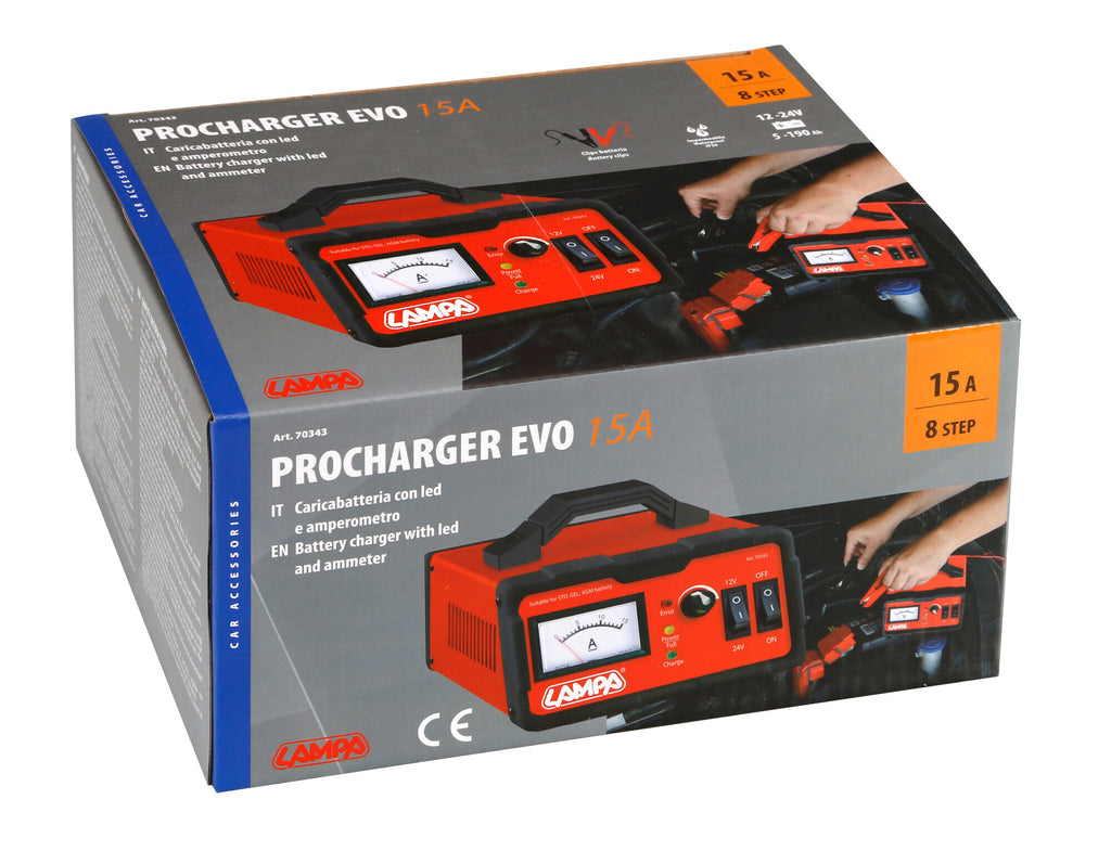 Procharger Evo 15A, caricabatteria 12/24V