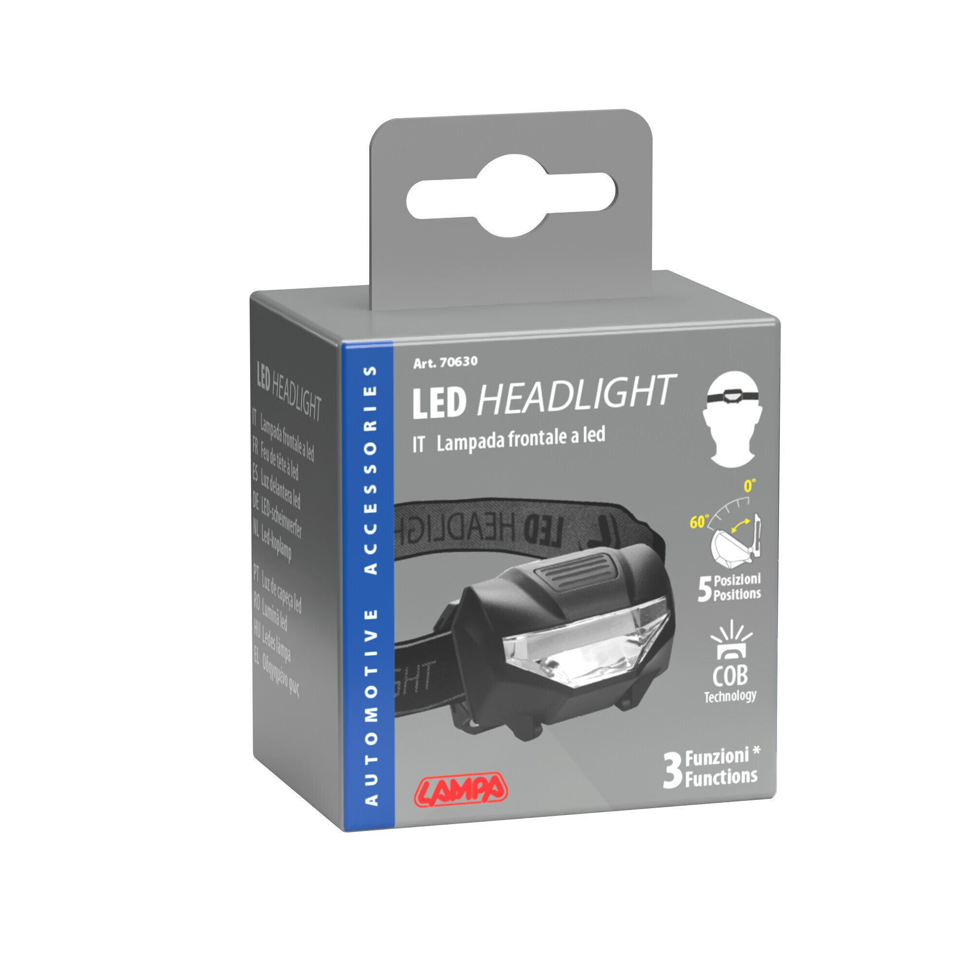 Lampada frontale a led
