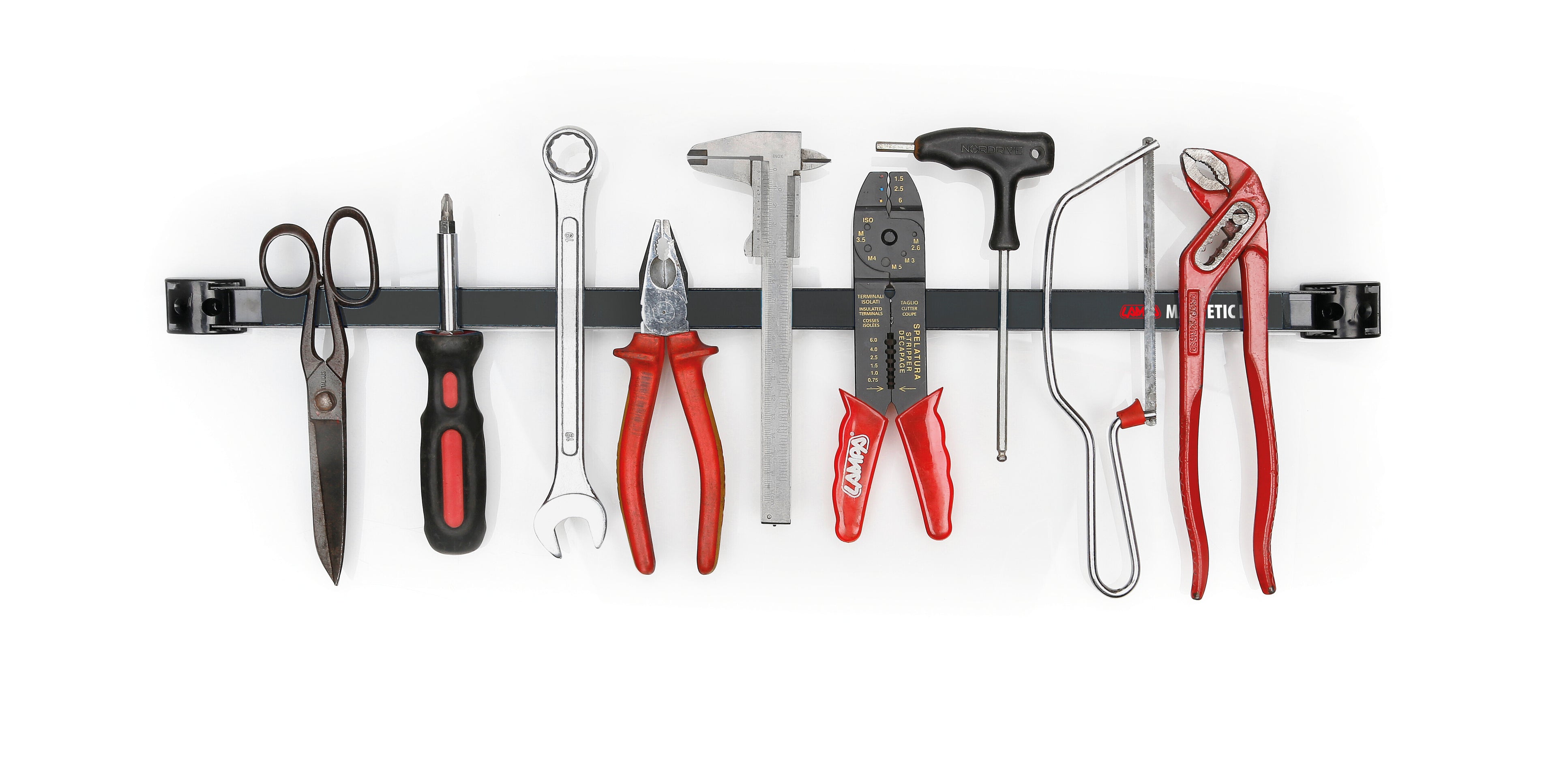 Barra magnetica porta attrezzi - 25 cm - 8 kg max