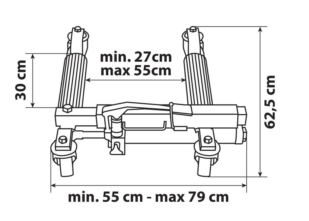 Sollevatore idraulico per posizionamento veicoli - 1.600 kg